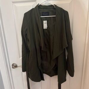 Banana Republic Dark Green Wrap Blazer